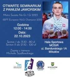 Miniature de Seminarium BJJ no-gi z Pawłem Jaworskim w klubie Spartan Mikołów