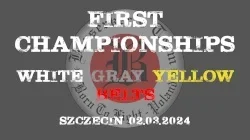 Miniature de I Open Championship white-grey-yellow BJJ Kids